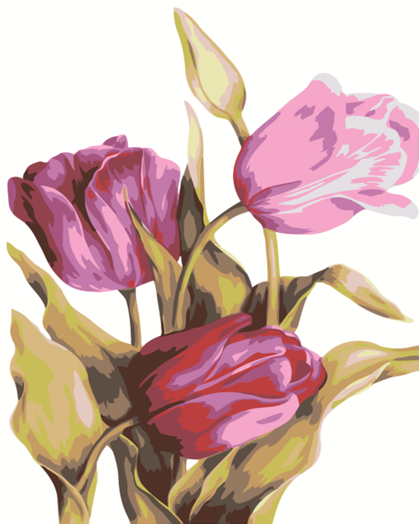 Arte de tulipanes