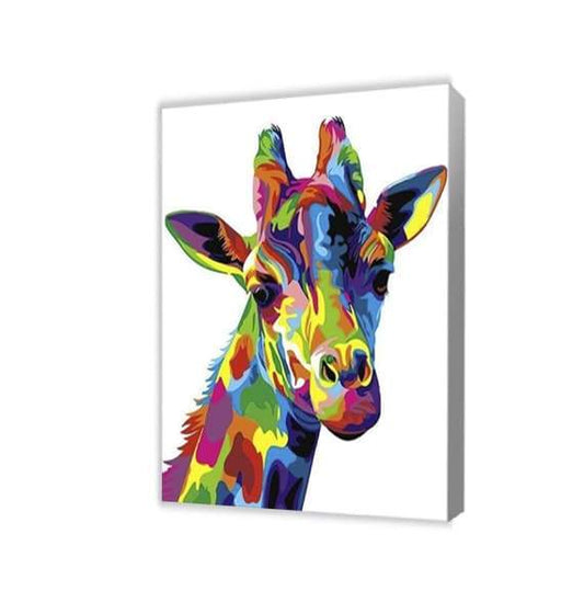 Farverig Giraffe