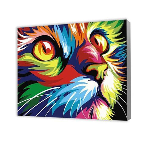 Colorful Cat - Paint by Numbers