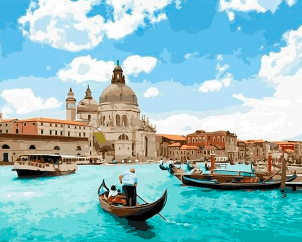 Gran canal en Venecia