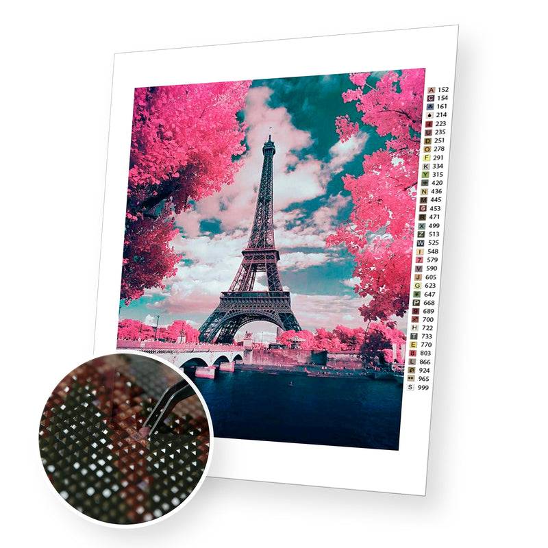 Paris premium diamond painting kit for adults