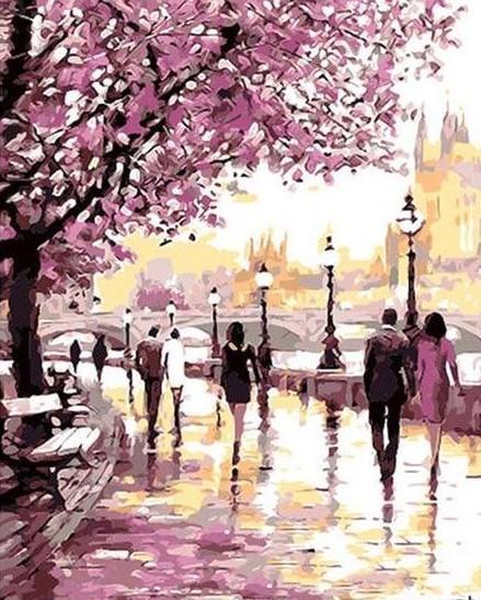 Spring Promenade - Paint by Numbers