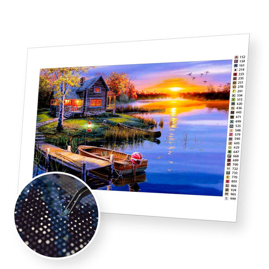 Sunset Landscape - Diamond Painting Kit - [Diamond Painting Kit]