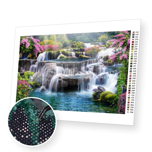 Waterfall premium diamond painting kit for adults