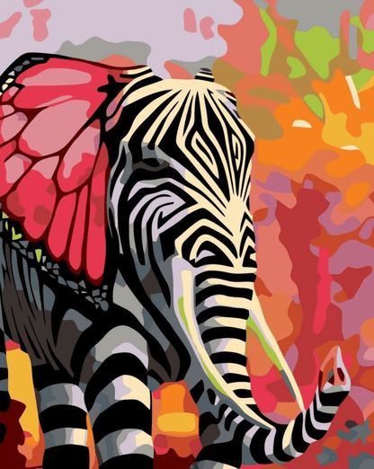 Zebra elefant